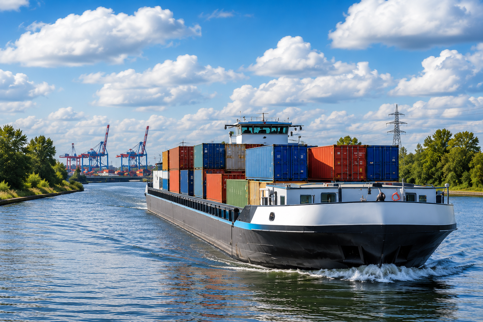 Binnenschiffstransporte Eco Containertrans